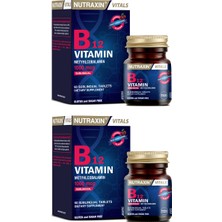 Nutraxin B12 Vitamini 1000 Mcg 60 Dilaltı Tableti Vegan ve Vejetaryen Kullanıma Uygun