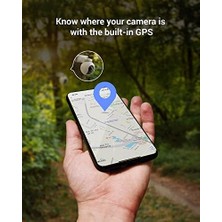 Eb8 4g Lte 2k Kablosuz Dış Mekan Kamerası 10400MAH Pil ile Otomatik Izleme, Kişi Algılama, Renkli Gece Görüşü, Iki Yönlü Ses, Dahili Gps, Wi-Fi Desteklemez