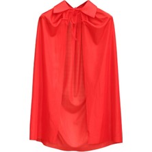 Urfakent Kırmızı Renk Yakalı Pelerin Çocuk Boy 90 cm