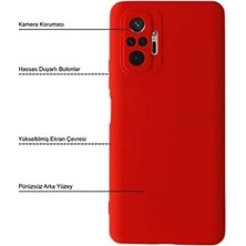 10 Pro ile Uyumlu Kapak Içi Kadife Kamera Korumalı Lansman Silikon Kılıf - Yeşil