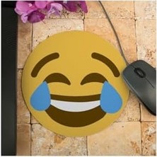 Gülen Surat Emoji Tasarımlı Mousepad - Mouse Pad - Fare Altlığı