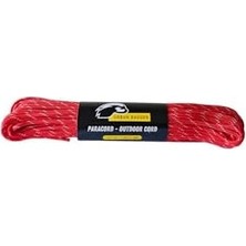 Badger Kırmızı Beyaz Paracord Hayatta Kalma Ipi, 30M - 300KG, Dayanıklı Kamp Ekipmanları, Kamp Aksesuarları