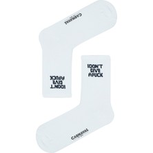 Carnaval Socks I Dont Gıve A F.ck Desenli Renkli Spor Çorap