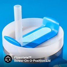 Pipetli Termos Bardak, Mavi (Azure), 0.89 Litre