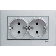 Met Beyaz Ikili Toprakli Priz Çarpma Karşıtı Çocuk Korumalı