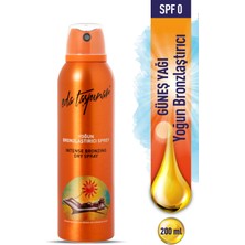 Eda Taşpınar SPF 0, Aerosol Sprey, Kolayca Sürülebilen, Yoğun Bronzlaştırıcı Yağ,! Buğday & Koyu Tenliler, 200 ml