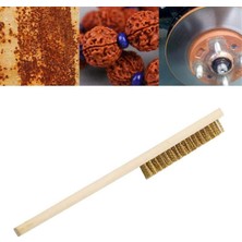 Urfakent Buffer® Metal Telli Fırça Ahşap Saplı Pas Kir Sökme Temizleme Fırçası