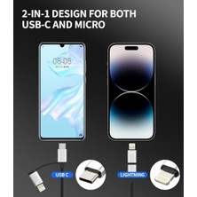 Lightning ve Pd Type C USB Otg (Pd Lightning Type C USB Otg Hb-14)