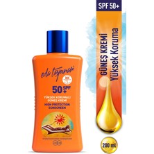 Eda Taşpınar 200 ml Yüksek Korumalı Güneş Kremi SPF 50+ Hassas Ciltler İçin Yaz İçin İdeal Koruma