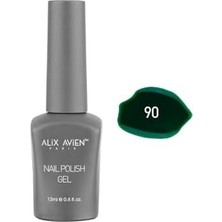 Ördek Yeşili Kalıcı Oje 90-Yoğun Renk Veren Jel Oje 12 Ml-Nail Uv Gel Polish 90