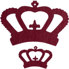 Urfakent La Mia 10 Lu Bordo Taç Keçe Motifler - FS314-M14