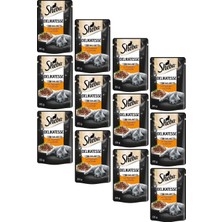 Sheba Pouch Hindili Yetişkin Kedi Konservesi 85 gr (12 Adet) Tahıllı Mama Segmenti