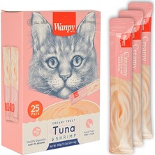 Wanpy Ton Balığı ve Karides Lezzetli Sıvı Ödül 25X14GR Tüm Yaş Kedi İçin