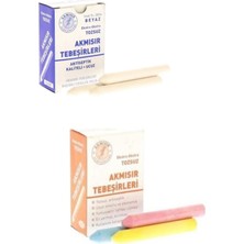 Akmısır Akımsır Tebeşir 2 Kutu 15 Adet Renkli ve Beyaz Tebeşirler Ekstra Kaliteli