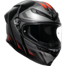 Agv Kask/k6 S Mplk Karve Matt Blk Grey Red