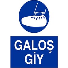 LR-IS33 Galoş Giy Uyarı Levhası