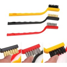 3 Adet Metal Telli Fırça Pas Çıkmayan Lekeleri Temizleyen Fırça