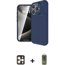 BUTİMAR'S iPhone 16 Pro Max Eksen Form Prime - Siyah Joko Magic 5d Hayalet Cam + Gold Pvd Metal Kamera Lens