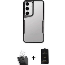 BUTİMAR'S Galaxy A15 4g Akış Çizgi Koleksiyonu - Siyah 6d Antistatik Mat Seramik Hayalet Nano Ekran Koruyucu + Şeffaf Kamera Lens Koruma Cam