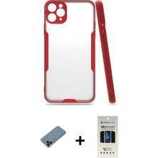 BUTİMAR'S iPhone 11 Pro Atlas Asil Serisi - Siyah 5d Hayalet Cam Ekran Koruyucu + Siyah Shine Kamera Lens Koruma Cam