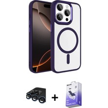 BUTİMAR'S iPhone 15 Pro Max Kıvılcım Prime - Siyah Bilvis 5in1 5d Magic Hayalet Cam Ekran Koruyucu + Lacivert Raze Metal Kamera Lens