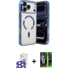BUTİMAR'S iPhone 17 Pro Max Nova Işık Özel Seri - Siyah 360 Mat Full Body Arka Koruyucu + Natural Grey Bilvis Titan Kamera Lens