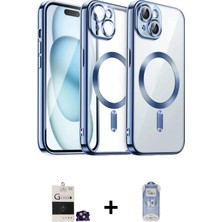 BUTİMAR'S iPhone 15 Nova Işık Özel Seri - Siyah Joko Magic 5d Cam + Yeşil Bilvis Titan Kamera Lens