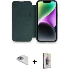 BUTİMAR'S iPhone 13 Pro Max Siluet Minimal Serisi - Siyah Bilvis 3D Cam Ekran Koruyucu + Sierra Blue Pers Alüminyum Kamera Lens