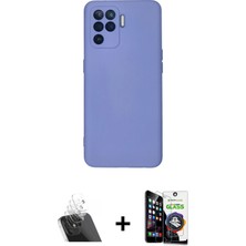 BUTİMAR'S Reno 5 Lite Ahenk Serisi - Şeffaf Temperli Cam Ekran Koruyucu + Şeffaf Kamera Lens Koruma Cam