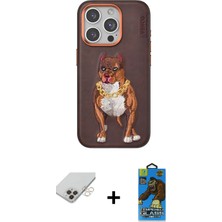 BUTİMAR'S iPhone 14 Pro Max Nova Form Koleksiyonu - Siyah 18D Cam Ekran Koruyucu + Gold Band Metal Kamera Lens