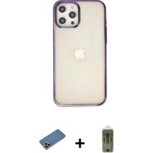 BUTİMAR'S iPhone 12 Pro Max Doruk Doku Prime - Siyah Joko Magic 5d Hayalet Cam + Gold Shine Kamera Lens Koruma Cam