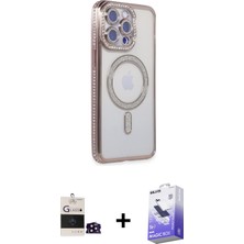 BUTİMAR'S iPhone 14 Pro Max Zirve Doku Prime - Siyah Bilvis 5in1 5d Magic Hayalet Cam Ekran Koruyucu + Siyah Bilvis Titan Kamera Lens