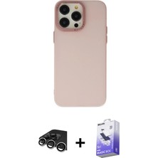 BUTİMAR'S iPhone 13 Pro Max Ahenk Çizgi Prime - Siyah Bilvis 5in1 5d Magic Hayalet Cam Ekran Koruyucu + Gümüş Raze Metal Kamera Lens