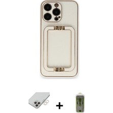 BUTİMAR'S iPhone 14 Pro Max Kozmos Minimal Prime - Siyah Joko Magic 5d Hayalet Cam + Gold Band Metal Kamera Lens