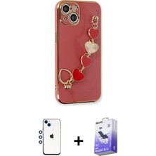 BUTİMAR'S iPhone 14 Nova Işık Prime - Siyah Bilvis 5in1 5d Magic Hayalet Cam Ekran Koruyucu + Mavi Shine Kamera Lens