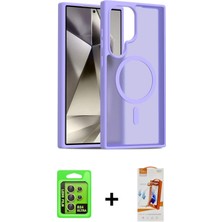 BUTİMAR'S Galaxy S24 Ultra Siluet Minimal Prime - Siyah Autokit 5in1 Fiber Polymer Nano Ekran Koruyucu + Sarı Raze Metal Kamera Lens