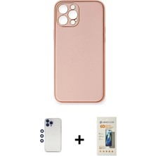 BUTİMAR'S iPhone 12 Pro Max Yadigar Klasik - Siyah 6d Mat Seramik Hayalet Nano Ekran Koruyucu + Lacivert Shine Kamera Lens