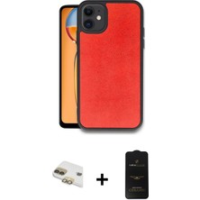 BUTİMAR'S iPhone 11 Kıvılcım Işık Serisi - Siyah 6d Antistatik Mat Seramik Hayalet Nano Ekran Koruyucu + Gold Pers Alüminyum Kamera Lens