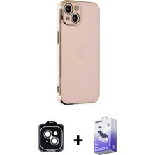 BUTİMAR'S iPhone 14 Yankı Serisi - Siyah Bilvis 5in1 5d Magic Hayalet Cam Ekran Koruyucu + Yeşil Pvd Metal Kamera Lens