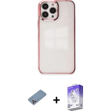 BUTİMAR'S iPhone 13 Pro Max Doruk Doku Prime - Siyah Bilvis 5in1 3D Magic Cam Ekran Koruyucu + Gökkuşağı Shine Kamera Lens Koruma Cam