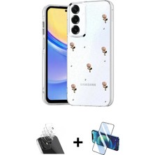 BUTİMAR'S Galaxy A24 4g Yörünge Form - Siyah 3D Antistatik Cam Ekran Koruyucu + Şeffaf Kamera Lens Koruma Cam