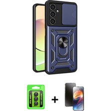 BUTİMAR'S Galaxy A25 5g Ahenk Klasik - Siyah 3D Antistatik Mat Seramik Nano Ekran Koruyucu + Siyah Raze Metal Kamera Lens