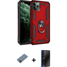 BUTİMAR'S iPhone 11 Pro Ahenk Klasik Koleksiyonu - Siyah 3D Antistatik Hayalet Cam Ekran Koruyucu + Gold Shine Kamera Lens Koruma Cam