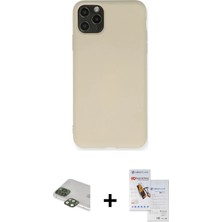 BUTİMAR'S iPhone 11 Pro Max Ahenk Serisi - Siyah Seramik Nano Ekran Koruyucu + Yeşil Pers Alüminyum Kamera Lens