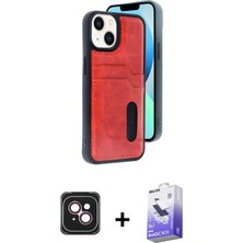 BUTİMAR'S iPhone 14 Yörünge Işık Serisi - Siyah Bilvis 5in1 5d Magic Hayalet Cam Ekran Koruyucu + Pembe Pvd Metal Kamera Lens