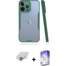 BUTİMAR'S iPhone 14 Pro Max Atlas Asil Serisi - Siyah Bilvis 5in1 3D Magic Cam Ekran Koruyucu + Gold Band Metal Kamera Lens