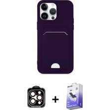 BUTİMAR'S iPhone 14 Pro Max Vadi Çizgi Prime - Siyah Bilvis 5in1 5d Magic Hayalet Cam Ekran Koruyucu + Turuncu Pvd Metal Kamera Lens