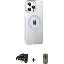 BUTİMAR'S iPhone 14 Pro Max Yörünge Koleksiyonu - Siyah Joko Magic 5d Hayalet Cam + Gold Raze Metal Kamera Lens