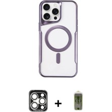 BUTİMAR'S iPhone 15 Pro Max Yadigar Klasik Özel Seri - Siyah Joko Magic 5d Hayalet Cam + Gümüş Pvd Metal Kamera Lens