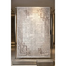 Ceremony Home Krem Kahve Saçaklı Oturma Odası Halısı ve Salon Halısı, Halı